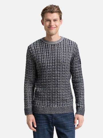 TOM TAILOR Πουλόβερ σε γκρι: μπροστά