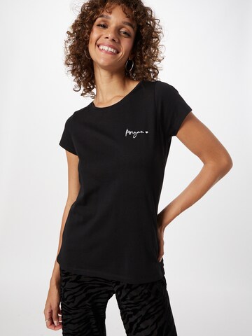 Morgan Shirt 'COEUR' in Black: front