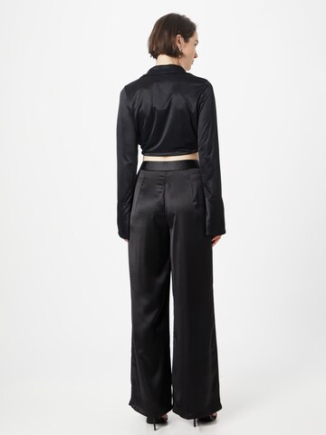 Nasty Gal Wide Leg Hose in Schwarz