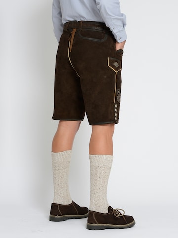 Rißberg Regular Trachtenhose in Braun