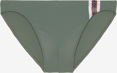 HOM Badehose 'Alize' in khaki / orange / schwarz / weiß, Produktansicht