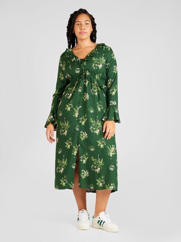 River Island Plus Shirt Dress in Green