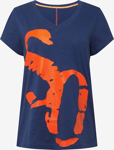 LAURASØN T-shirt en bleu / orange, Vue avec produit