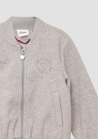 s.Oliver Sweat jacket in Grey