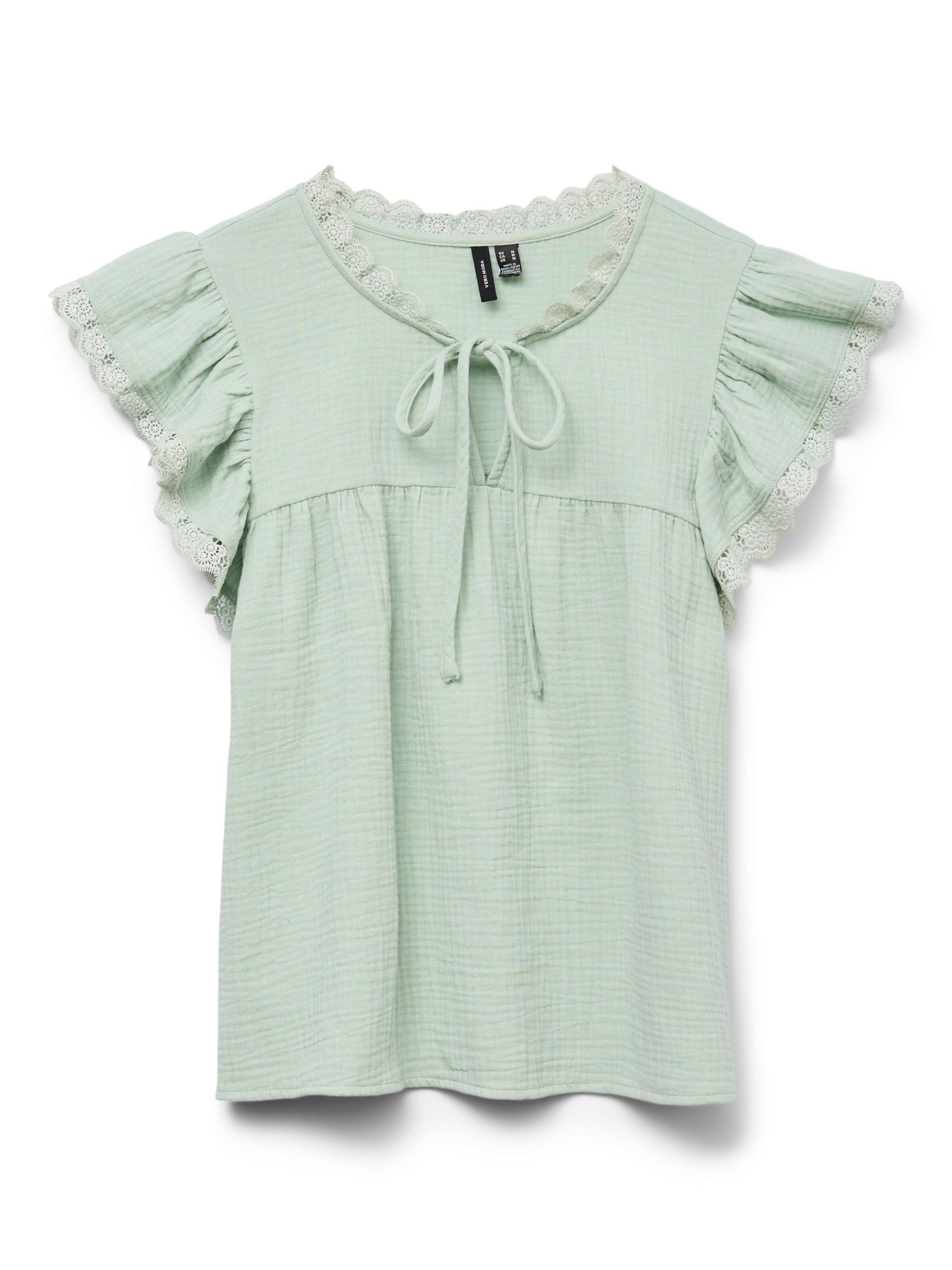 VERO MODA Blouse 'VMNATALI' in de kleur Mintgroen, Productweergave