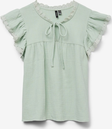 VERO MODA Blouse 'VMNATALI' in Groen: voorkant