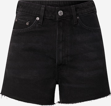 WEEKDAY Regular Jeans 'Rowe' i svart: framsida