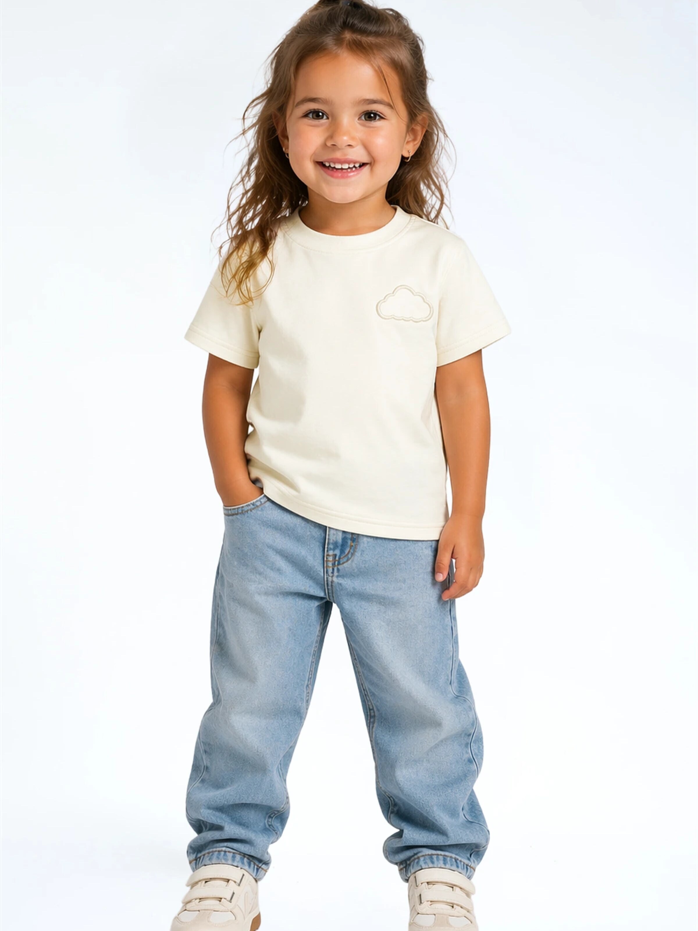 Donder Shirt 'Heavy Tee Essential Canary Yellow' in White