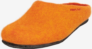 MagicFelt Slippers 'Magicfelt Filzpantoffel Magicfelt 709' in Orange: front