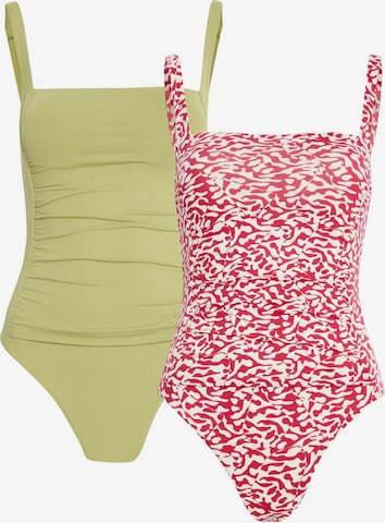 Marks & Spencer T-shirt Swimsuit in Green: front