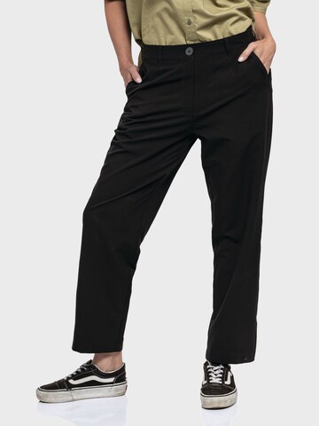 Schöffel Regular Outdoorbroek ' Urban CIRC Pants Style Baguio WMS ' in Zwart: voorkant