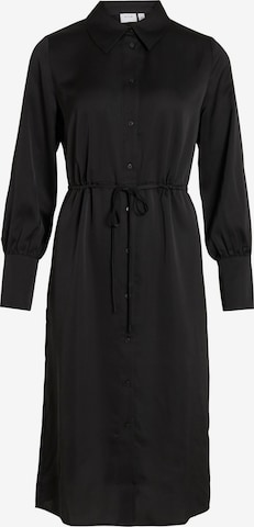 VILA Košilové šaty – černá: přední strana