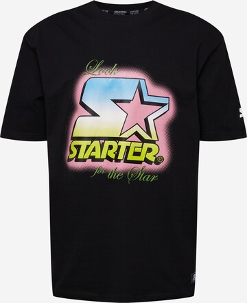 T-Shirt Starter Black Label en noir : devant