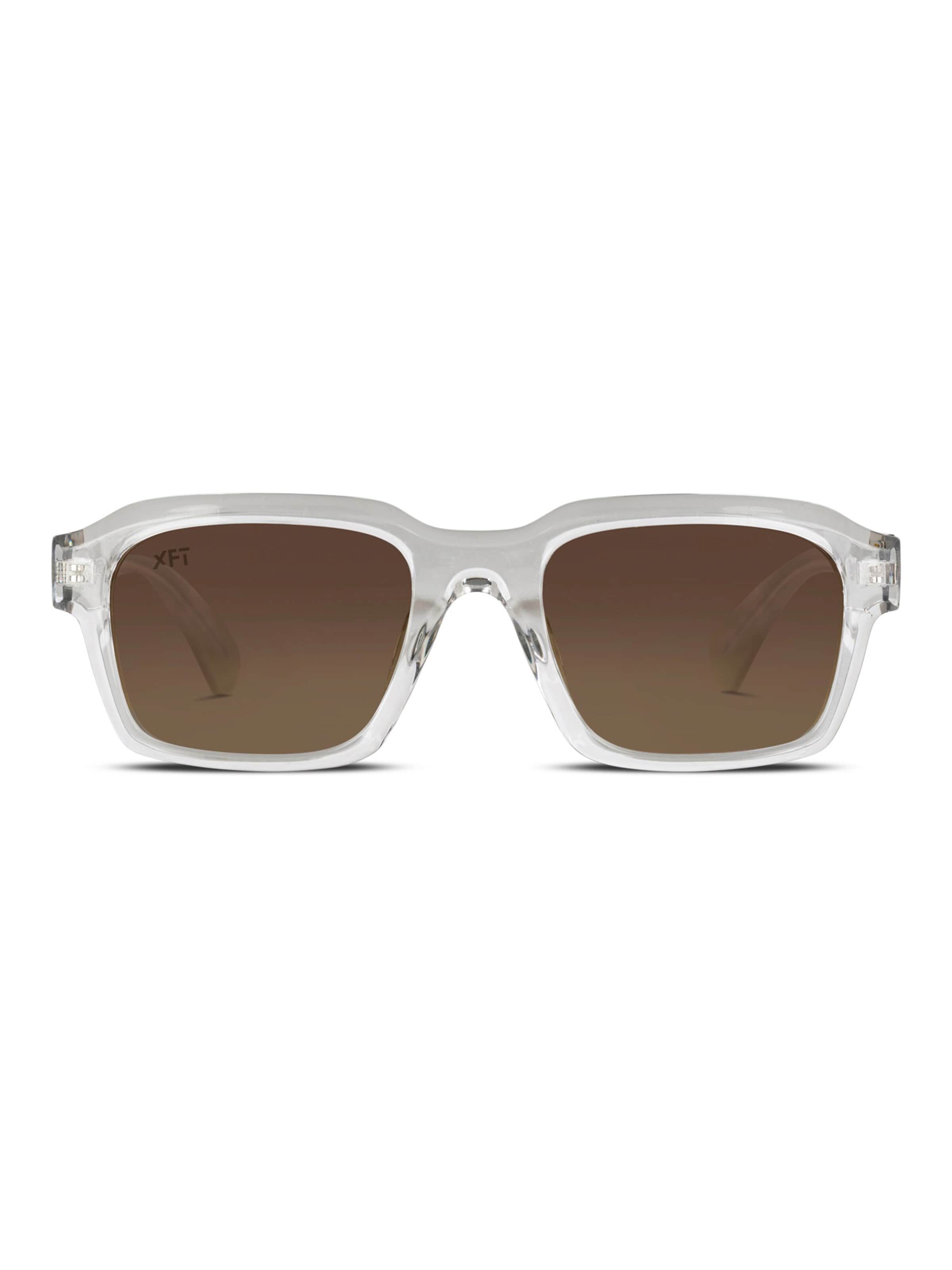 X Frame Therapy Sunglasses 'Glareflux Sun' in Brown