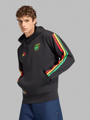 ADIDAS PERFORMANCE - Casaco de treino em moletão 'JFF DNA' em preto: frente