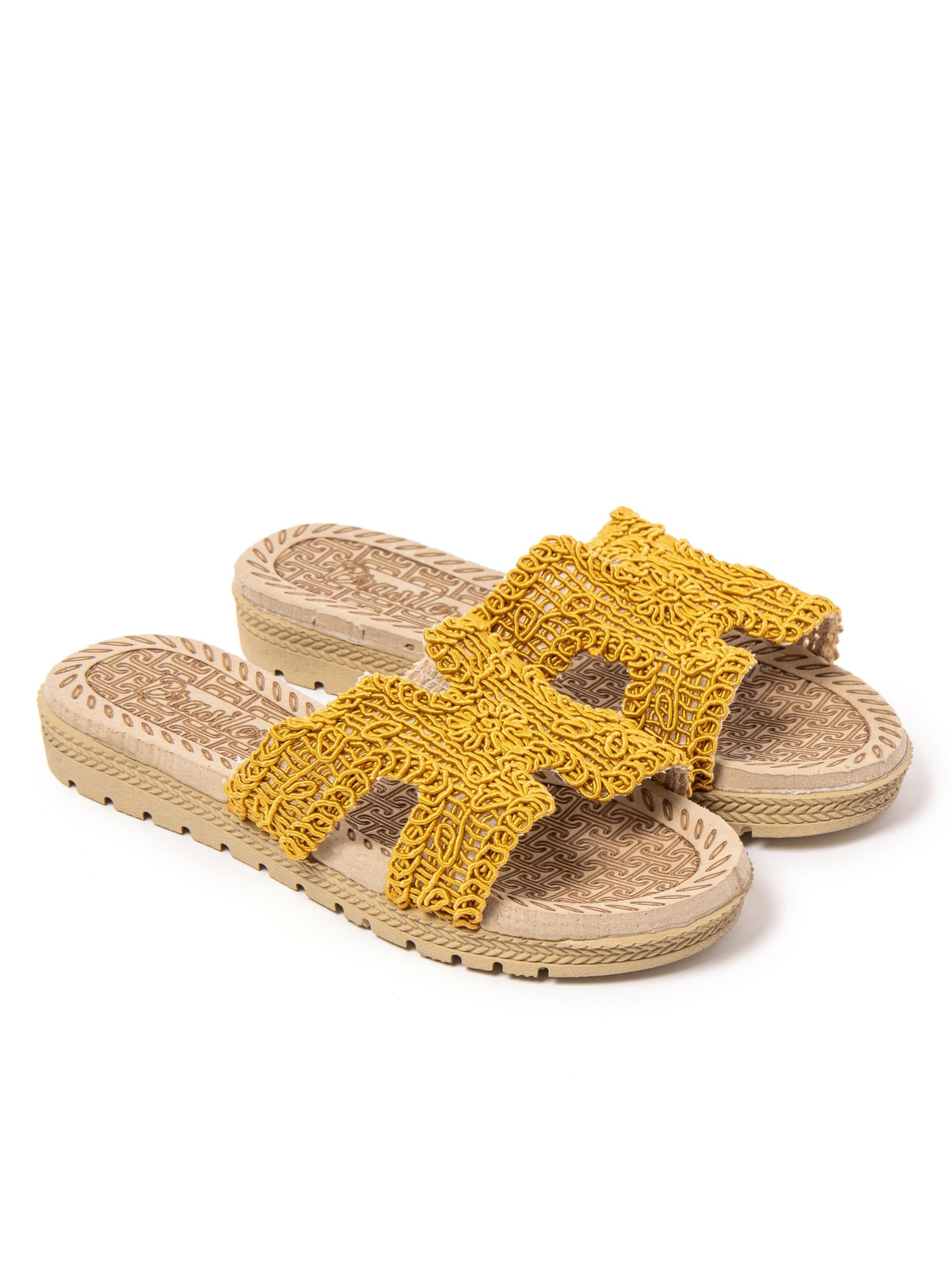 Brasileras Slippers 'Braida' in Yellow