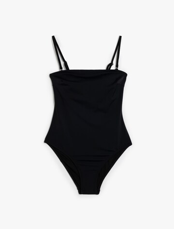 Koton Bandeau Swimsuit in Black