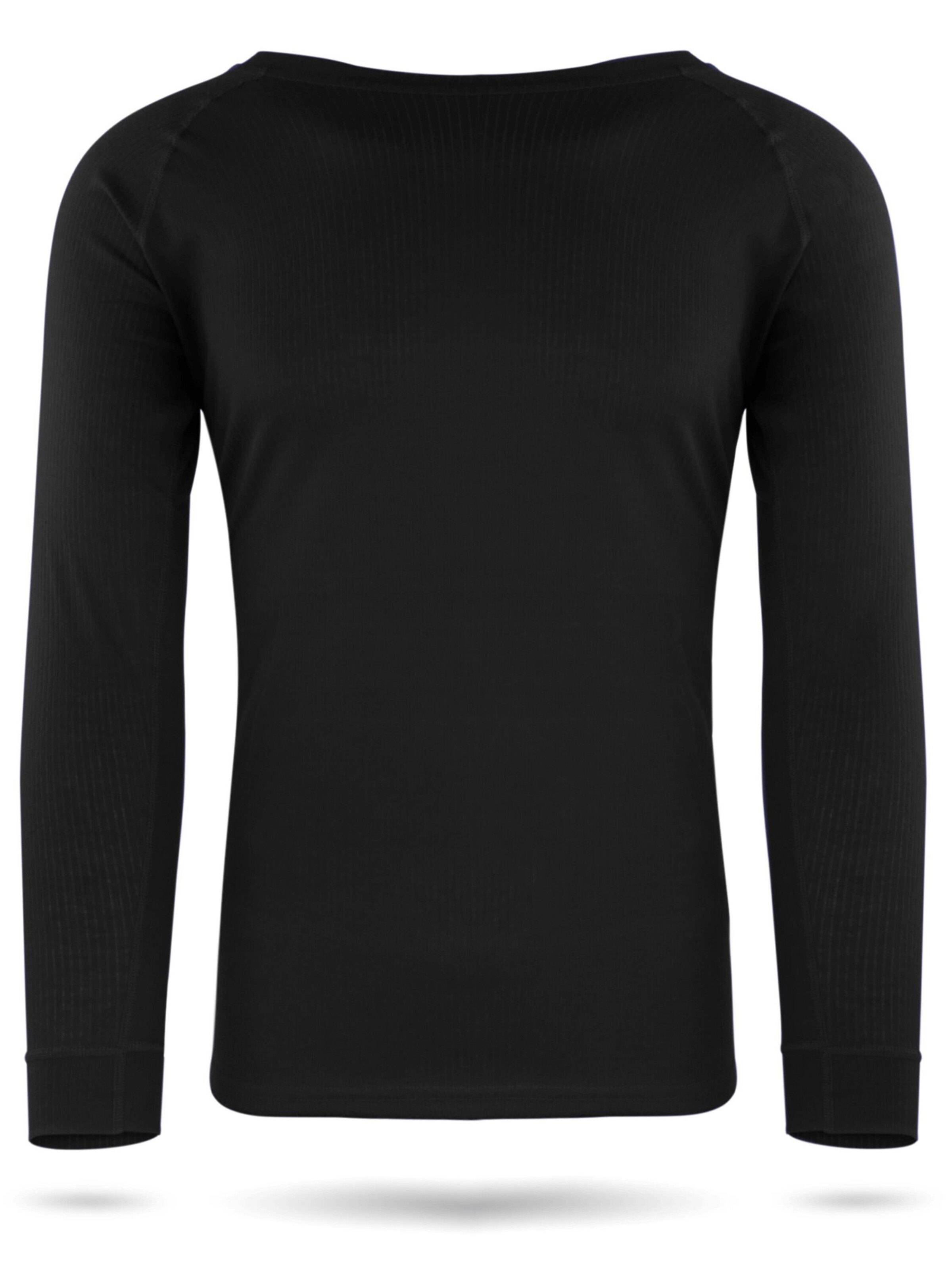 T-Shirt fonctionnel 'Ivvavik' normani en noir : devant