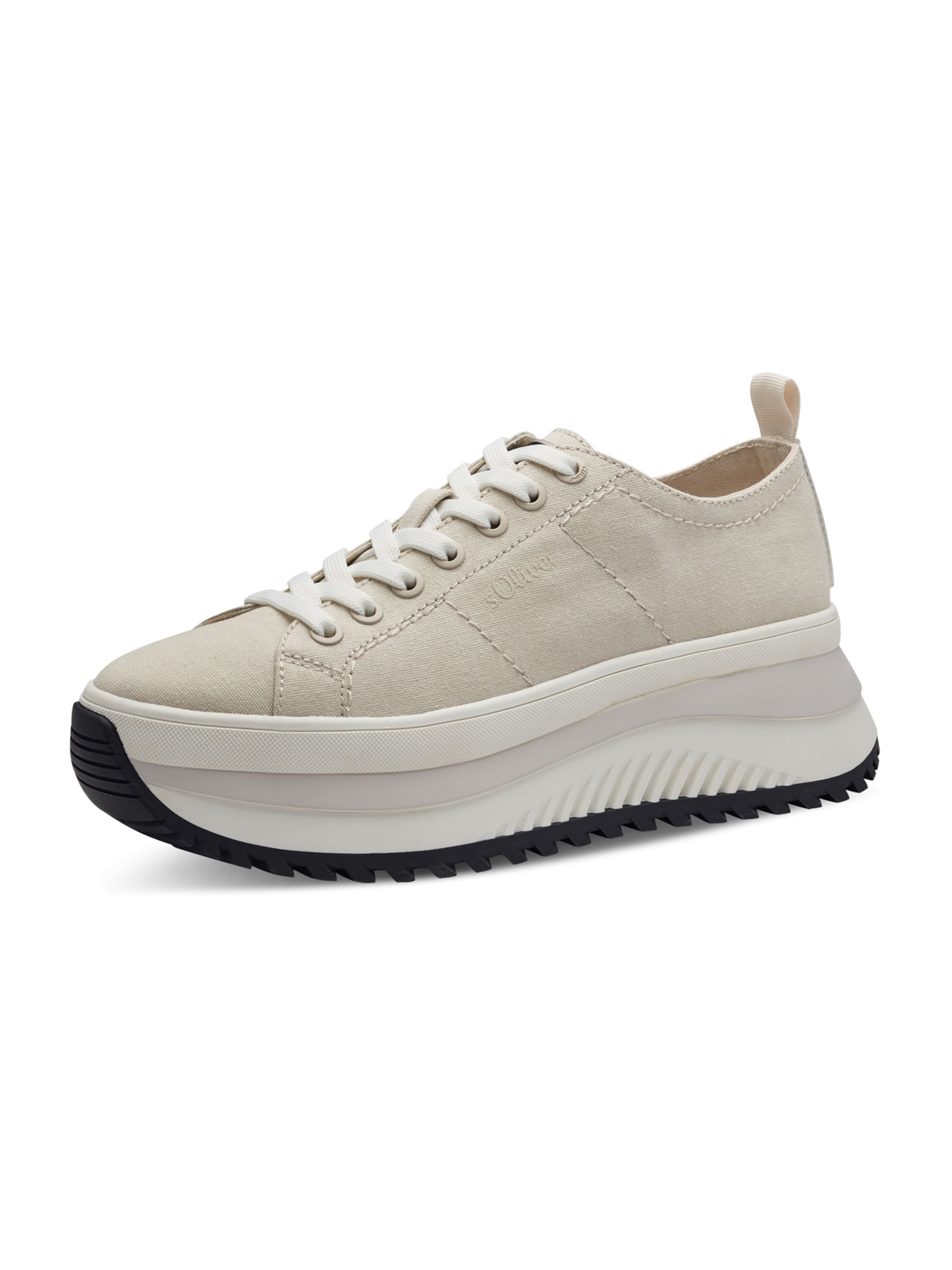 s.Oliver Platform trainers in Beige: front