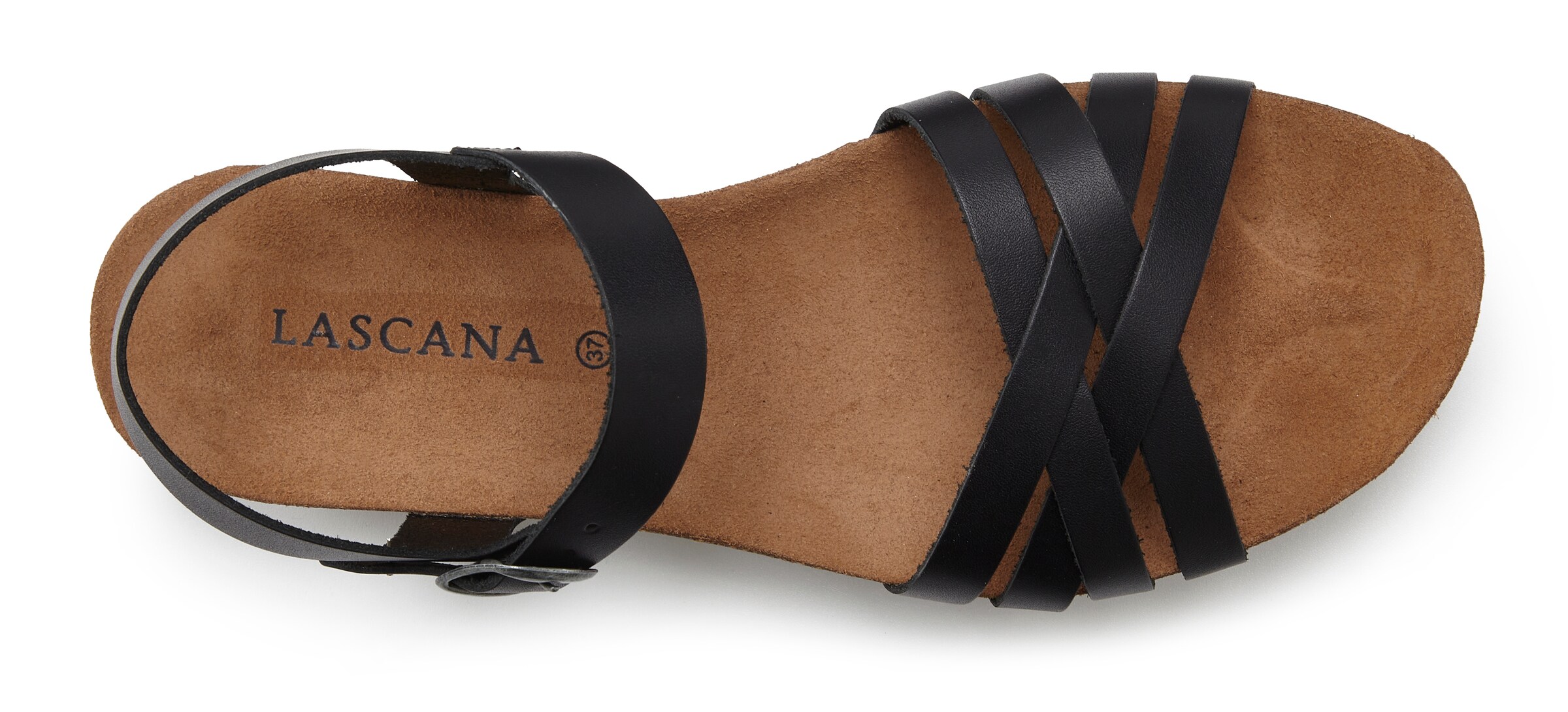 LASCANA Sandaler i sort