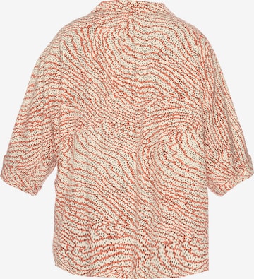 Le Temps Des Cerises Blouse in Orange