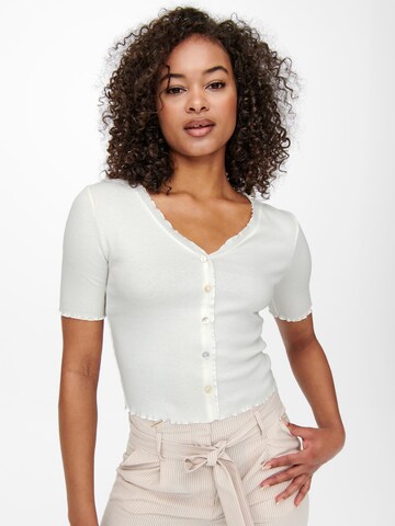 ONLY - Camiseta 'Laila' en blanco: frente