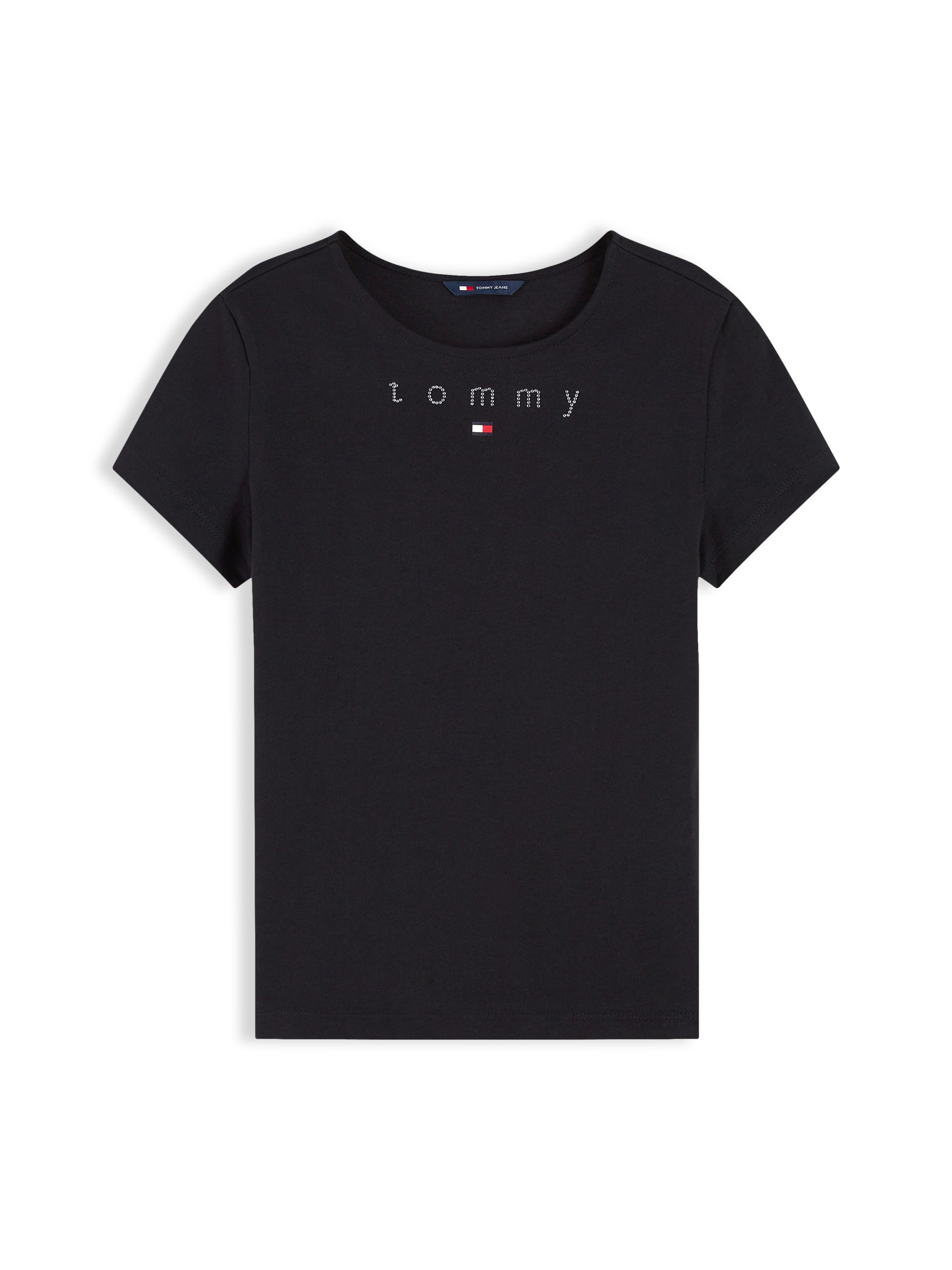 Tommy Jeans - Camiseta en negro: frente