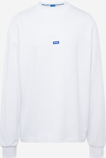 HUGO Sweatshirt 'Nedro' in de kleur Royal blue/koningsblauw / Wit, Productweergave