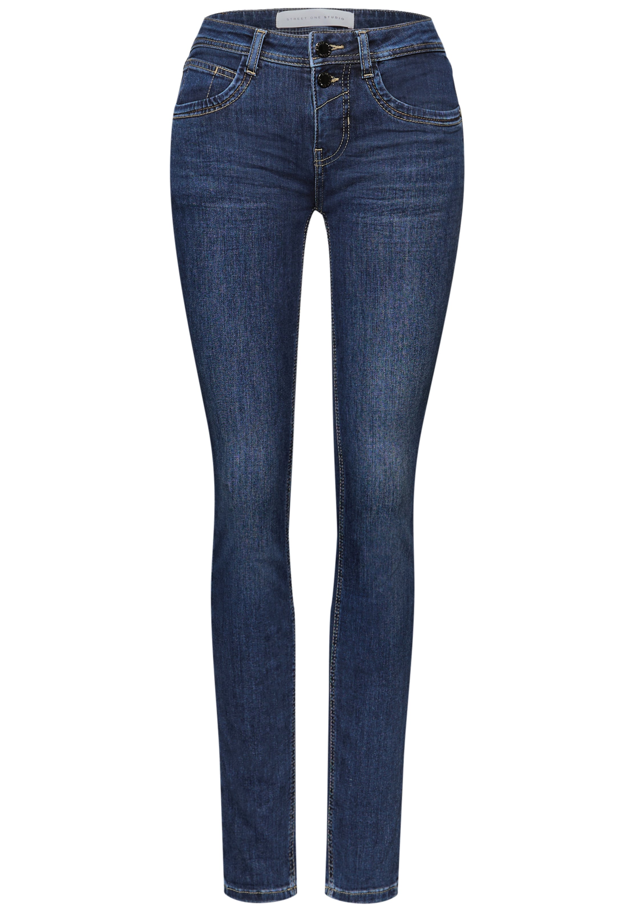 Street One Studio Regular Jeans in Blau: Vorderseite