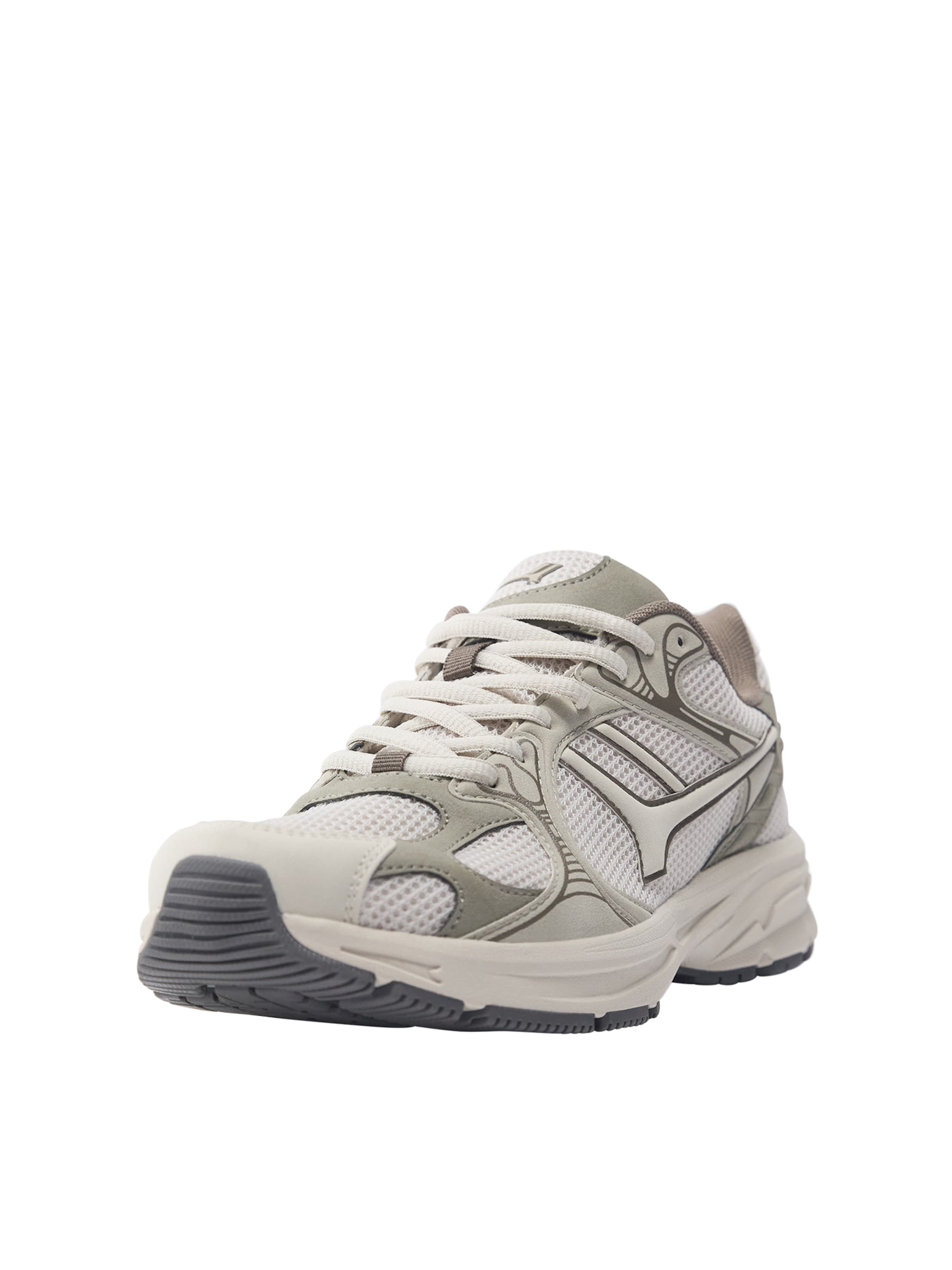 Pull&Bear Rövid szárú sportcipők - bézs: elől