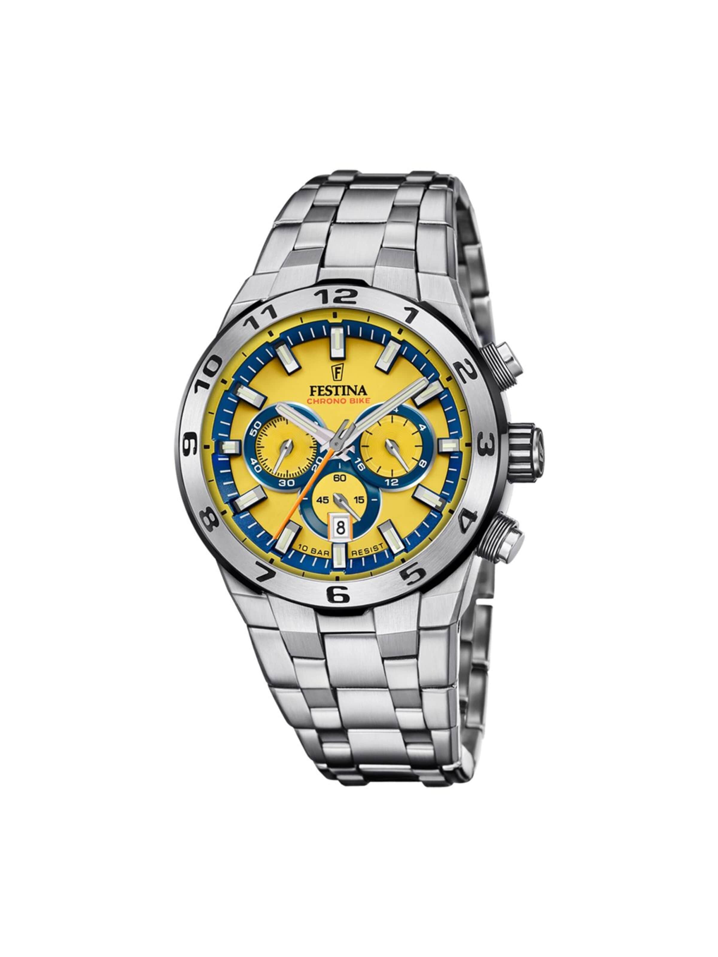 Montre à affichage analogique 'Bike' FESTINA en jaune : devant