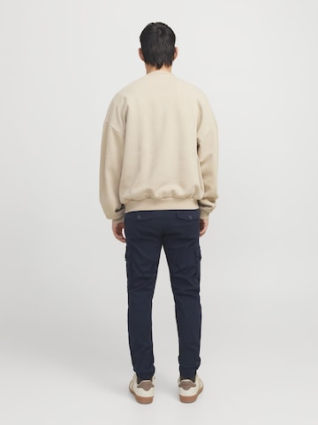 JACK & JONES Tapered Cargobroek 'JJIPAUL JJFLAKE' in Blauw