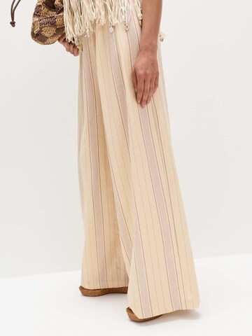 Wide Leg Pantalon Marks & Spencer en jaune