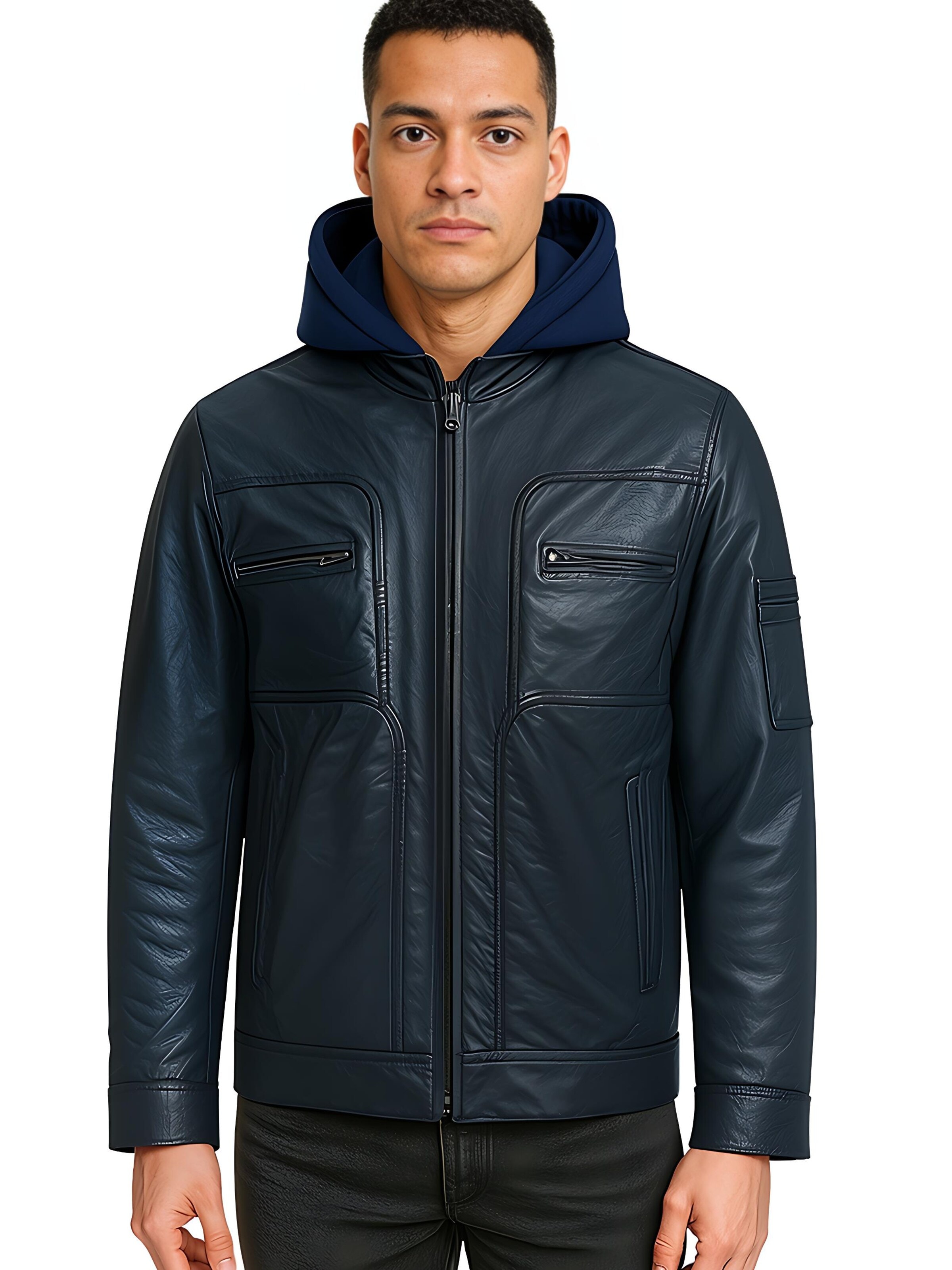 CYCAS D'OR Übergangsjacke 'The Voyageur'‌‌‌‌‌‌‌ in Blau: Vorderseite