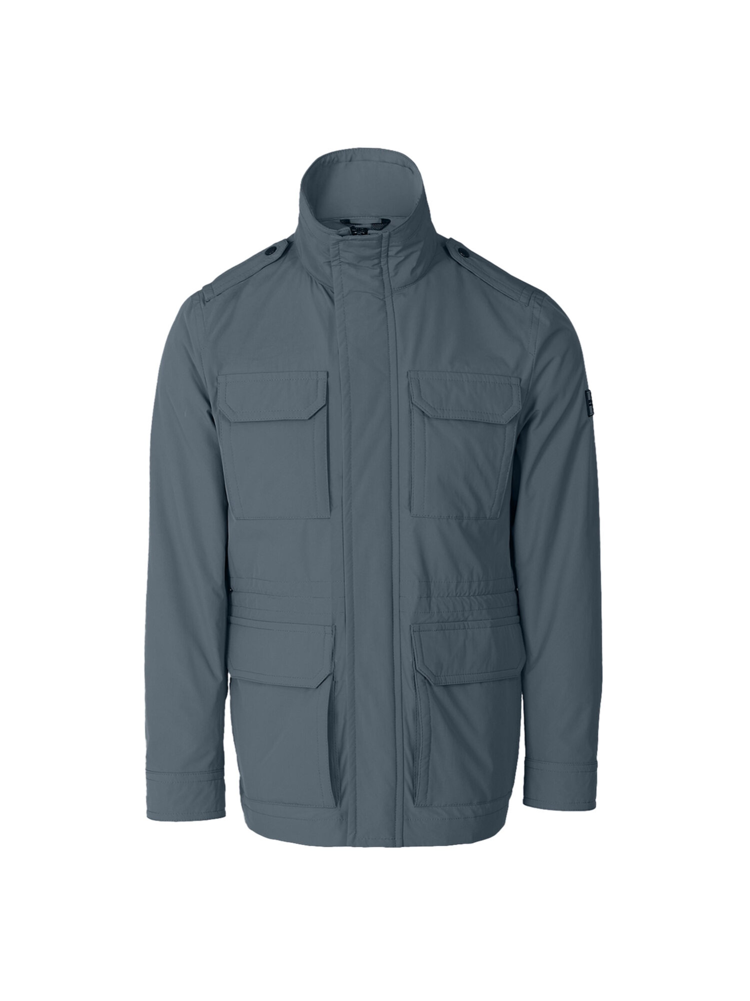 Lufian Jacke FREDDIE, stilvoller Begleiter für Übergangszeiten in Grau: Vorderseite