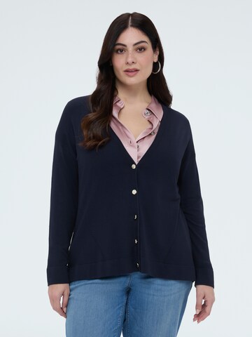Cardigan Fiorella Rubino en bleu