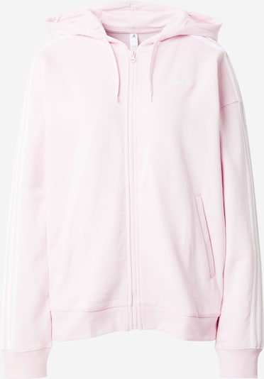 ADIDAS SPORTSWEAR Sportiska tipa jaka 'Essentials 3-Stripes French Terry ', krāsa - gaiši rozā / balts, Preces skats