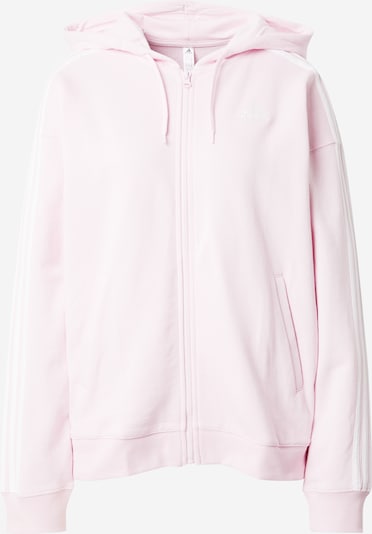 ADIDAS SPORTSWEAR Veste de survêtement 'Essentials 3-Stripes French Terry ' en rose clair / blanc, Vue avec produit