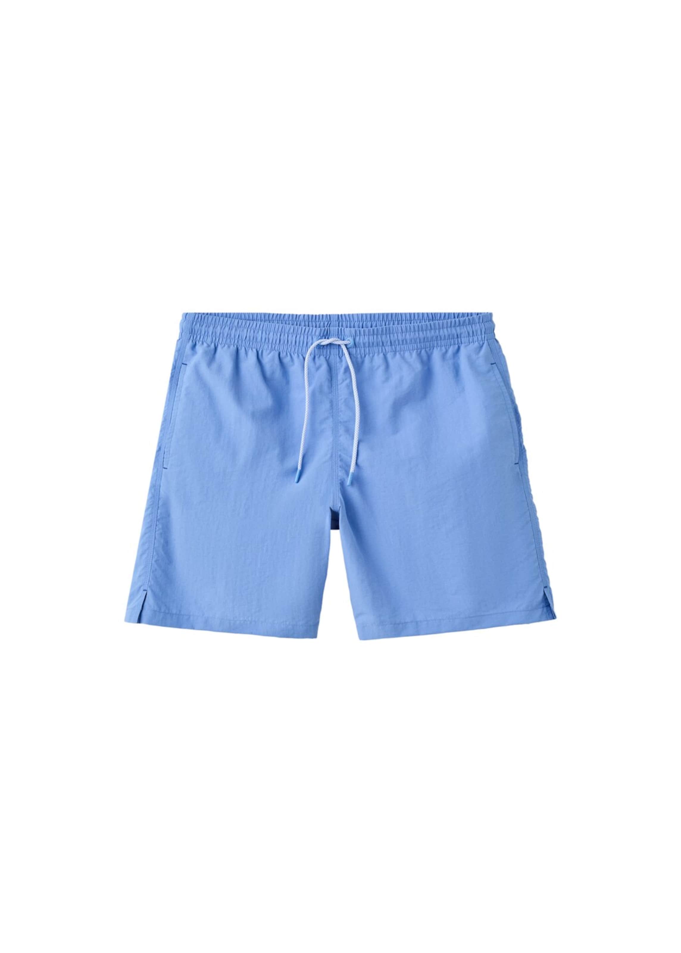 MANGO MAN Board Shorts 'Liso' in Blue: front