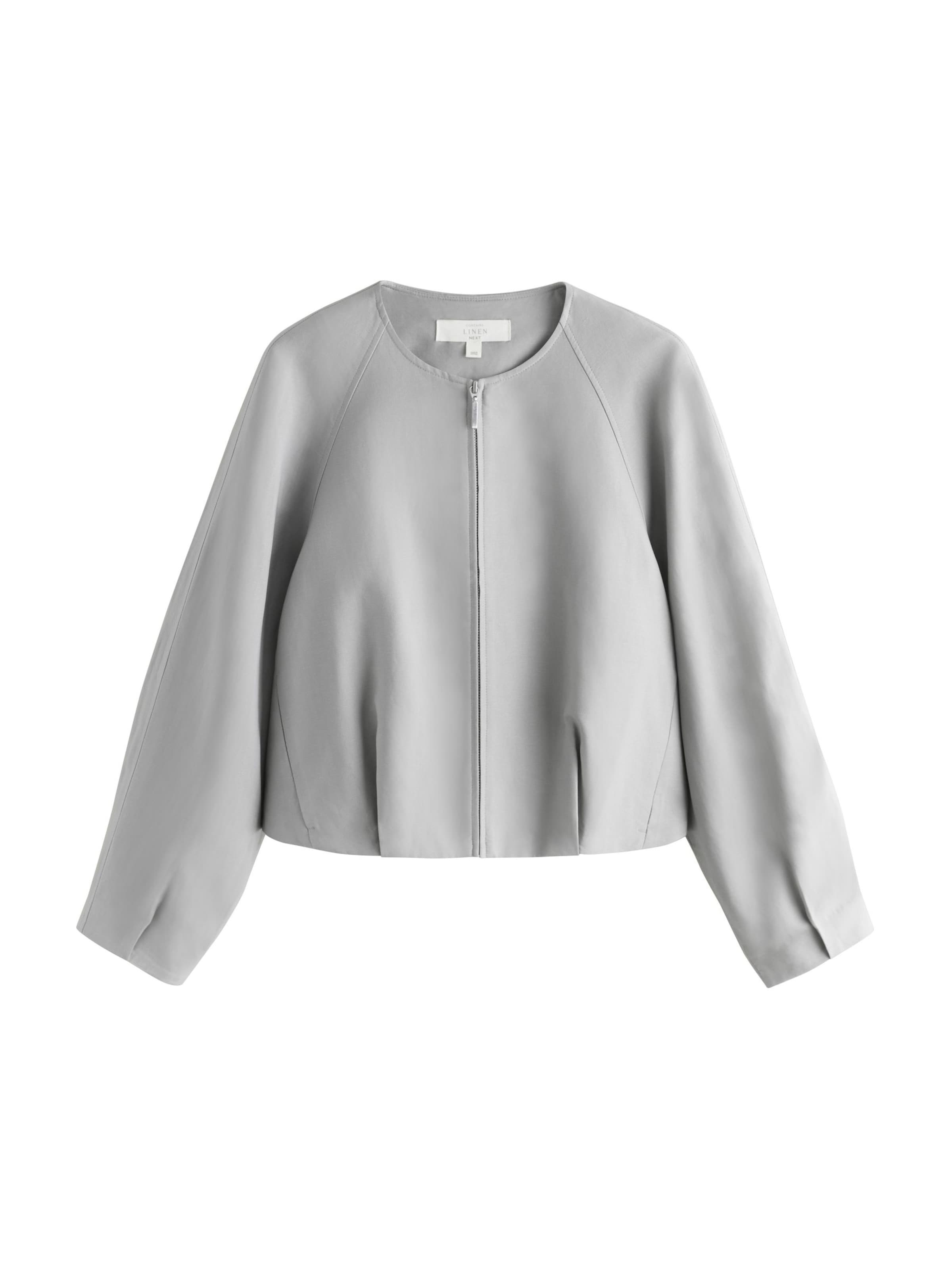 Next Jacke in Grau: Vorderseite