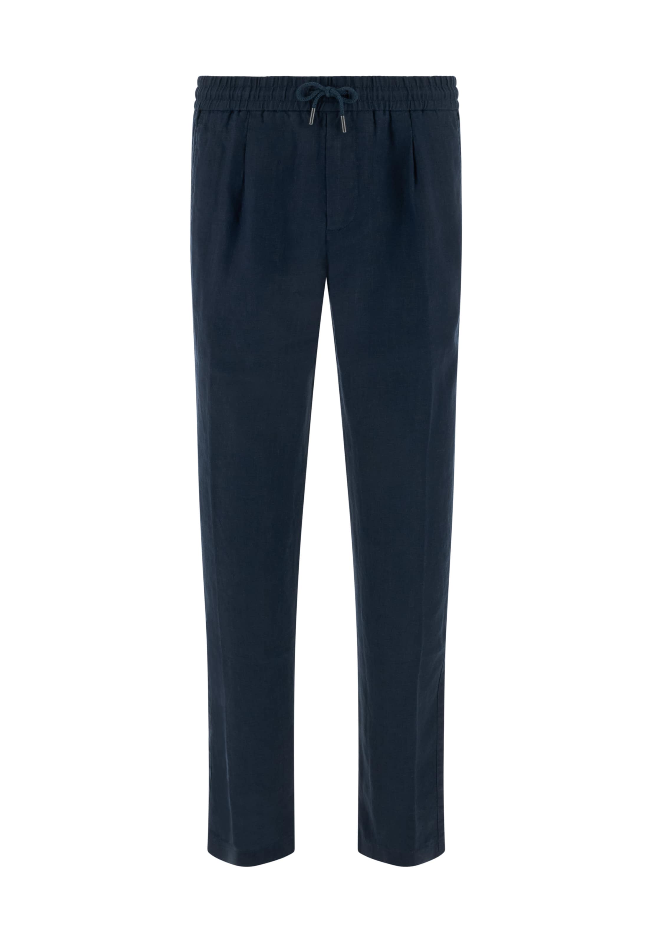 Boggi Milano Slimfit Chino 'Coulisse' in Blauw: voorkant