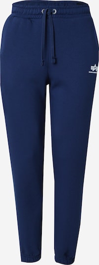 ALPHA INDUSTRIES Hlače u mornarsko plava / bijela, Pregled proizvoda