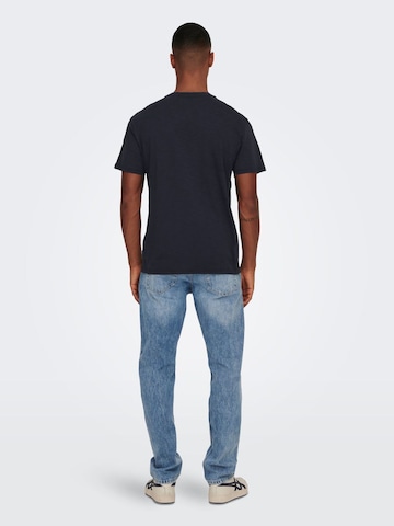 Only & Sons T-Shirt 'Perry' in Blau