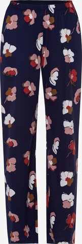 Hanro Loose fit Pants ' Soft Flower Blue ' in Blue: front