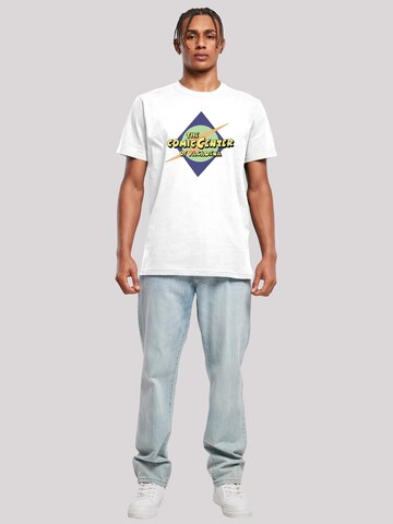 T-Shirt 'Big Bang Theory The Comic Center' F4NT4STIC en blanc
