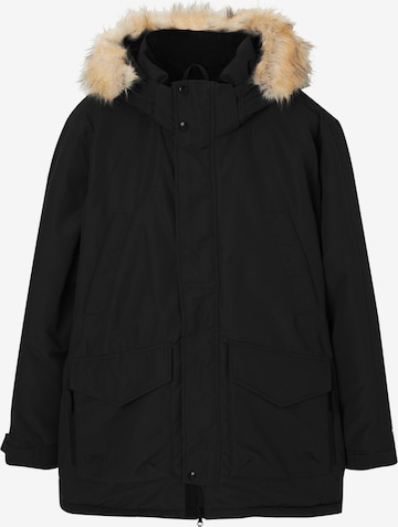 Pull&Bear Winterparka in Schwarz: predná strana