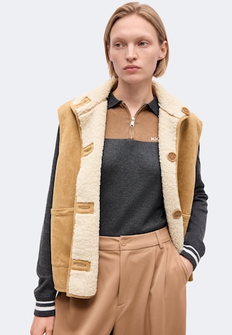 Karo Kauer - Barrel Pantalón plisado en beige