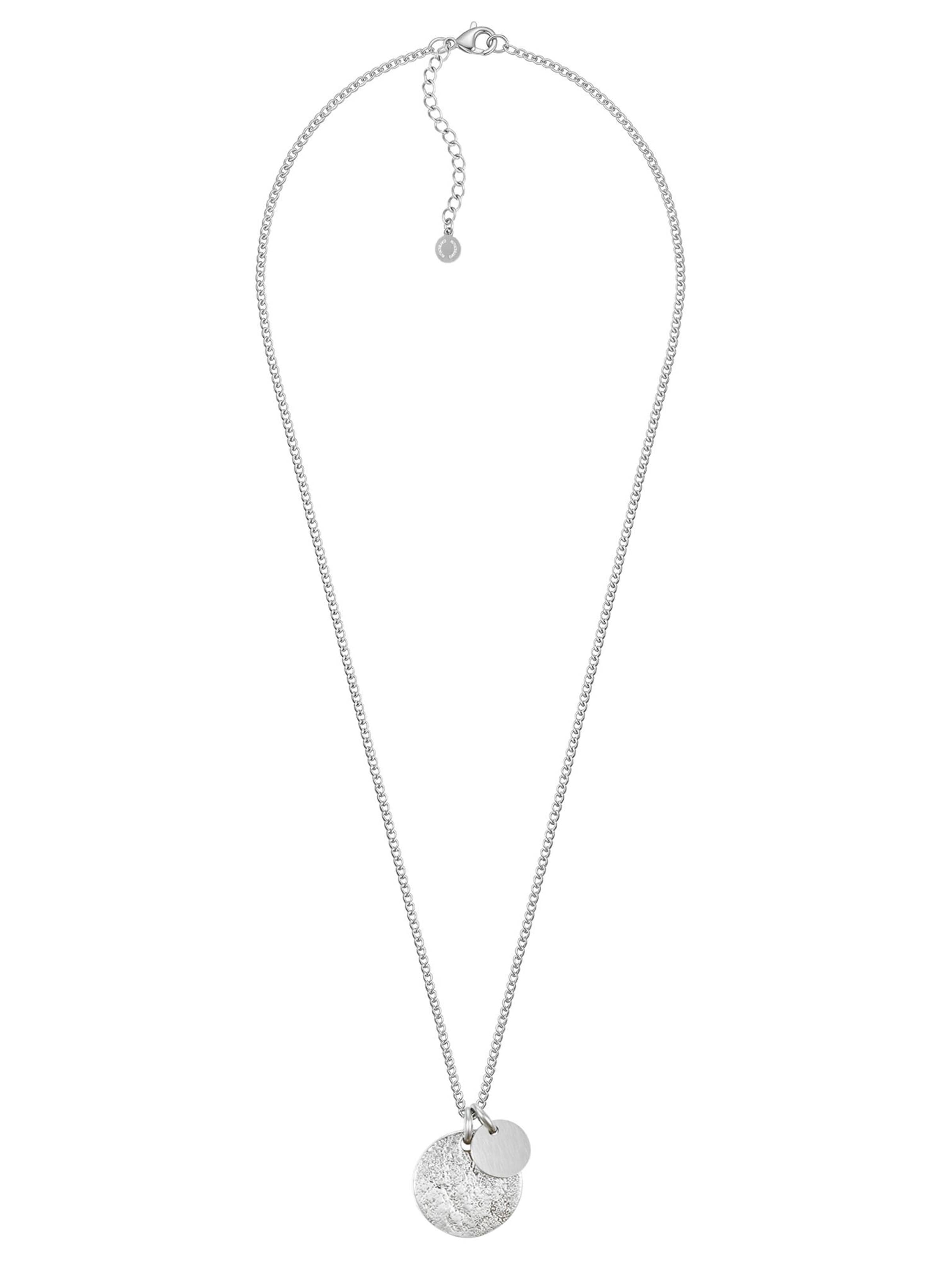 day berlin Kette 'Brushed'‌‌ in Silber: Vorderseite