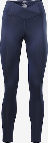 Reebok Skinny Sports trousers in Blue: front