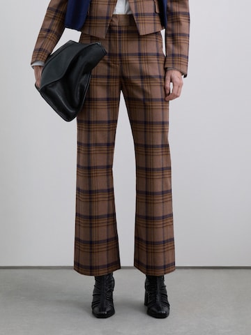 Scalpers Flared Παντελόνι σε καφέ